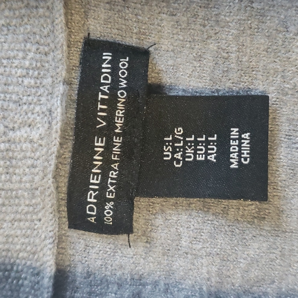 Adrienne Vittadinni 100% extra fine Merino wool sweater.